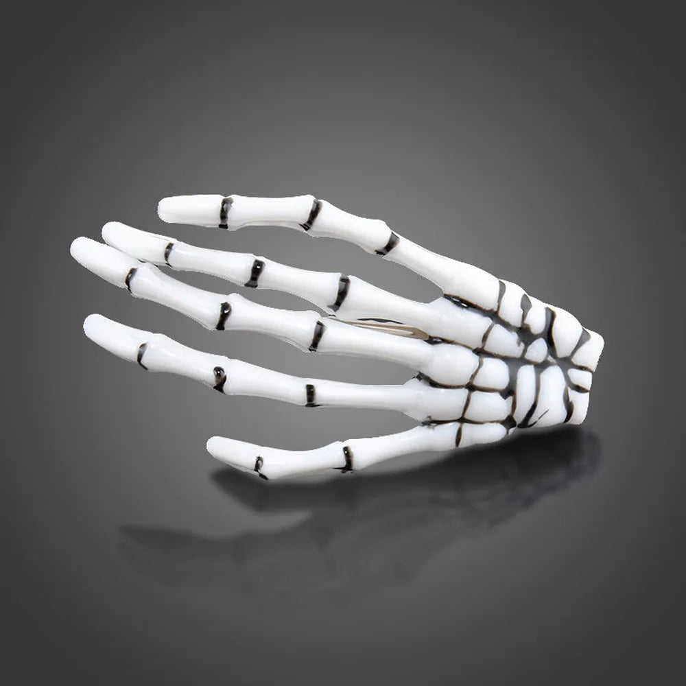 2 Pcs/Set New Skull Hand Bone Hairpin Gripper Ghost Skeleton Hair Clips Hairclips Bone Claw Hair Accessories Mujer Hairclip