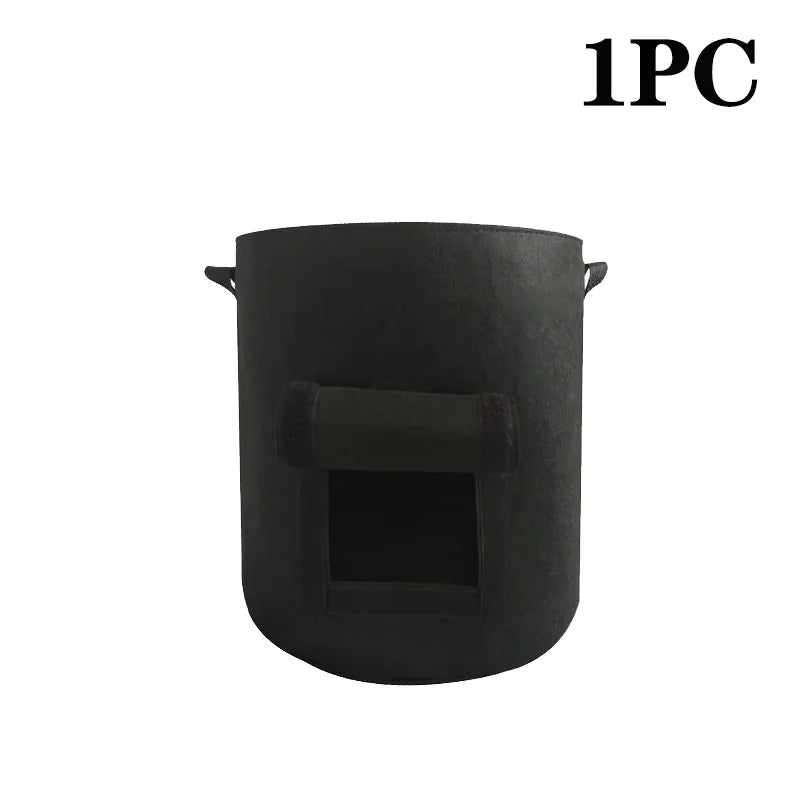 5/10Gallon Felt Plant Grow Bags Nonwoven Fabric Garden Potato Pot Greenhouse Vegetable Growing Bags Moisturizing Vertical Tools