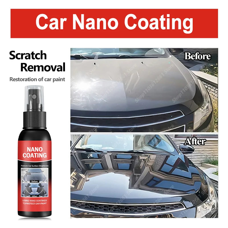 Car Nano Ceramic Coating Kit - Universal Professional Car Beauty, High Gloss Car Paint Repair Protection, Long-Lasting Gloss