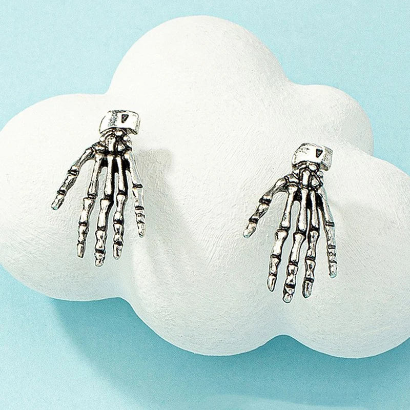 New Halloween Skull Skeleton Drop Earrings for Women Fashion Punk Charm Ghost Spider Web Dangle Earrings Jewelry Gift