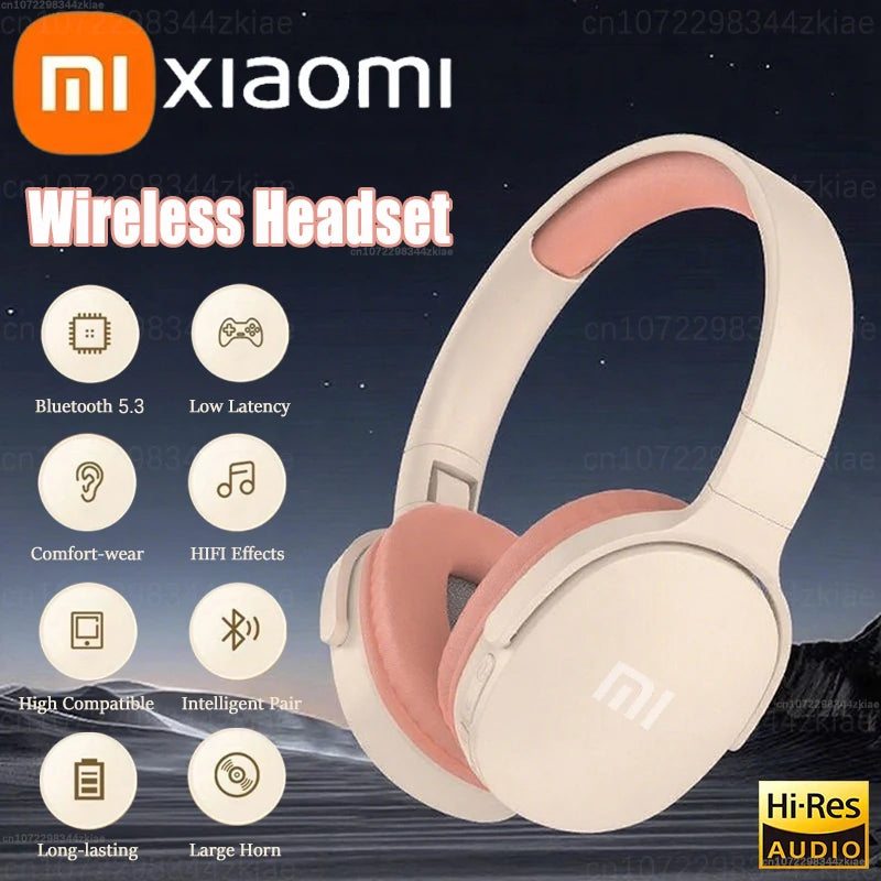 Xioami TWS Wireless Headset HiFi Stereo Bluetooth Headphones Foldable Lightweight Earphones Long-lasting Battery Type-C Recharge