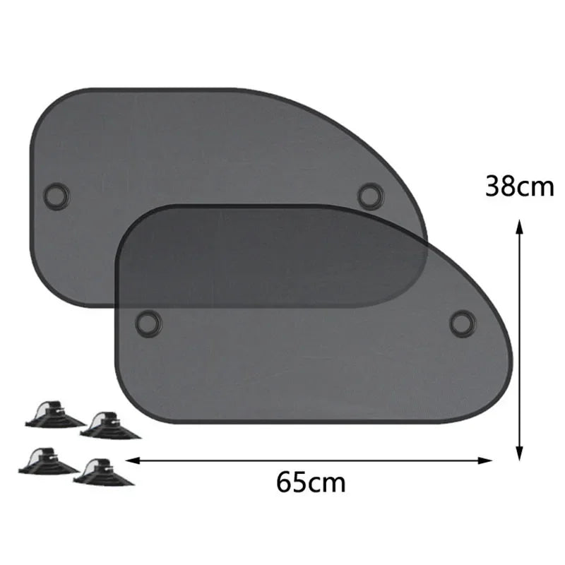 New 4PCS Car Window Sunshade Cover Block for Kids Car Side Window Shade Cling Sunshades Sun Shade Cover Visor Shield Screen Hot