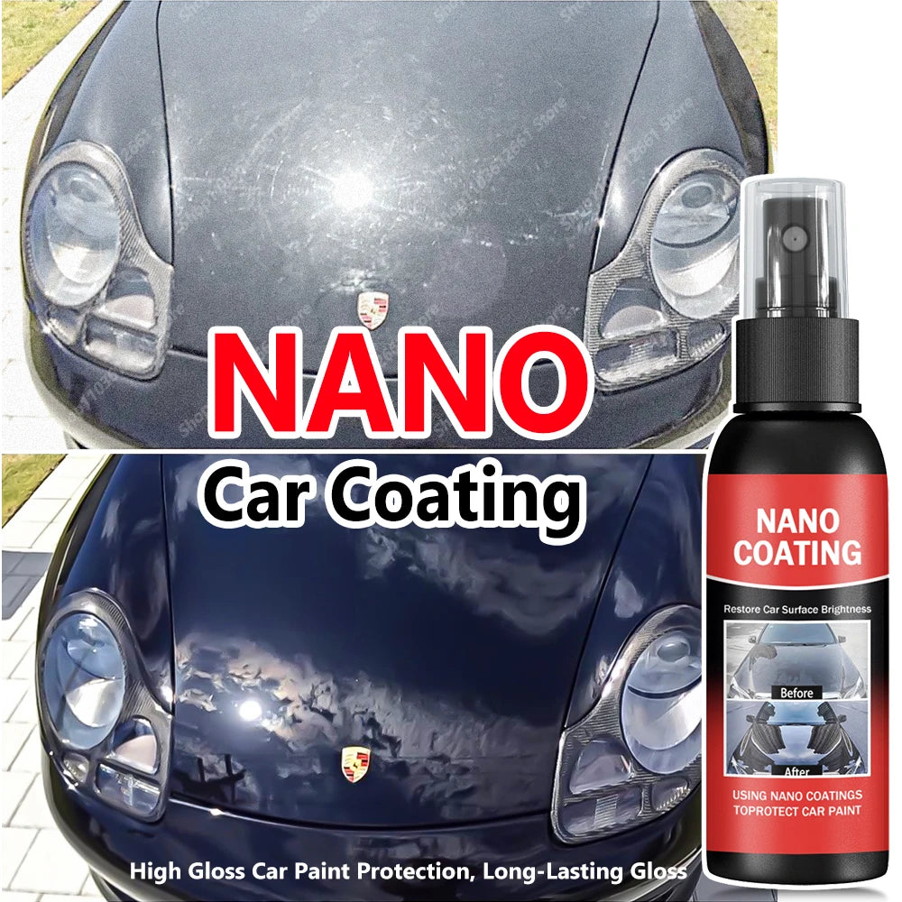 Car Nano Ceramic Coating Kit - Universal Professional Car Beauty, High Gloss Car Paint Repair Protection, Long-Lasting Gloss