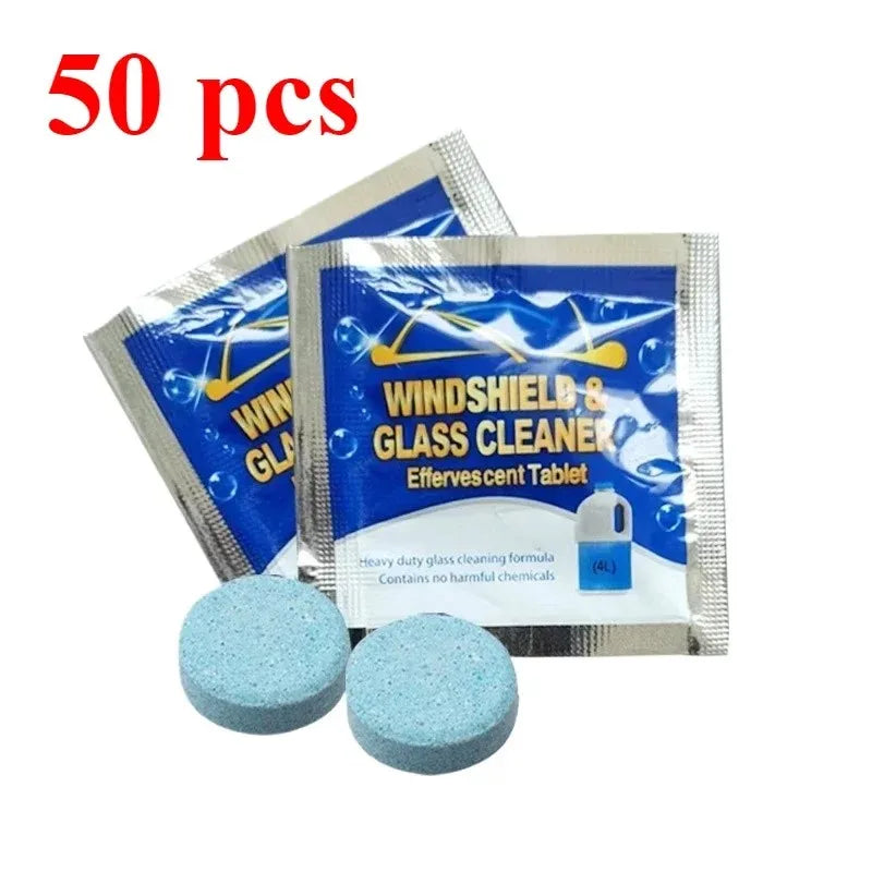 Car Windshield Glass Concentrated Washer Tablets Car Effervescent Washer Fluid Wiper Glass Solid Cleaning Tablets for Car Window