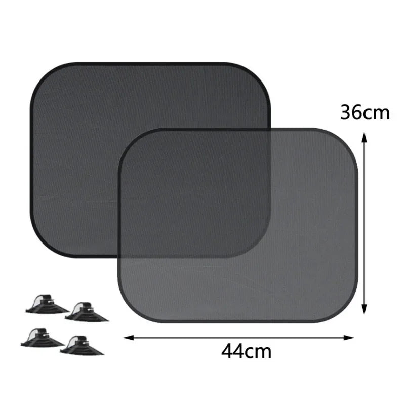 New 4PCS Car Window Sunshade Cover Block for Kids Car Side Window Shade Cling Sunshades Sun Shade Cover Visor Shield Screen Hot