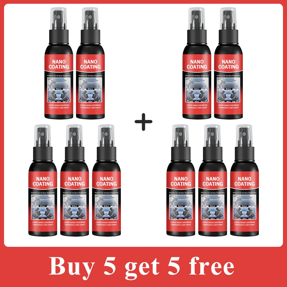 Car Nano Ceramic Coating Kit - Universal Professional Car Beauty, High Gloss Car Paint Repair Protection, Long-Lasting Gloss