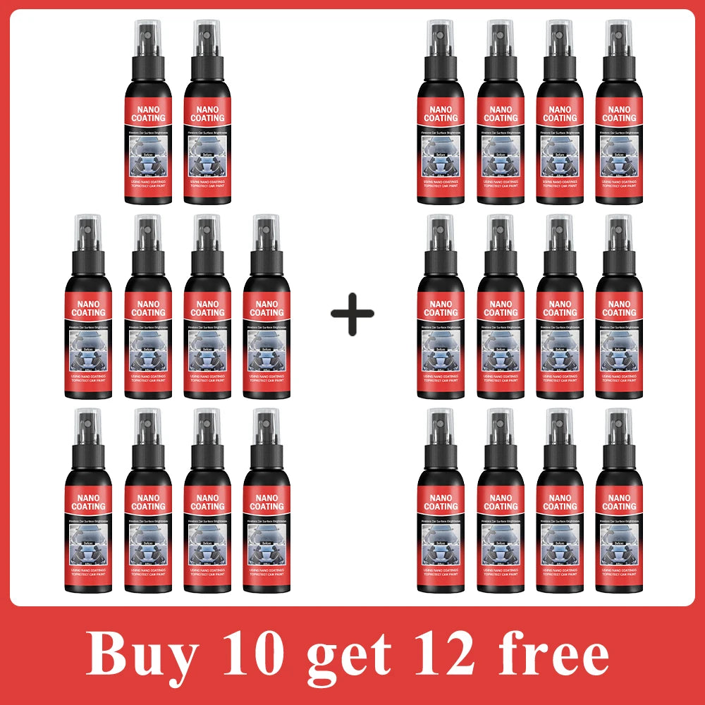 Car Nano Ceramic Coating Kit - Universal Professional Car Beauty, High Gloss Car Paint Repair Protection, Long-Lasting Gloss